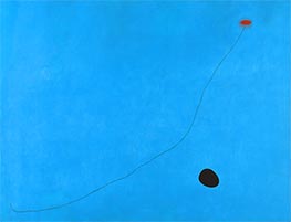 Blau III, 1961 von Joan Miro | Leinwand Kunstdruck