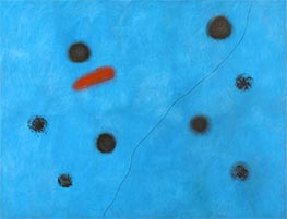 Blau I, 1961 von Joan Miro | Leinwand Kunstdruck