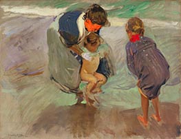 Sorolla y Bastida | On the Beach, 1908 | Giclée Canvas Print