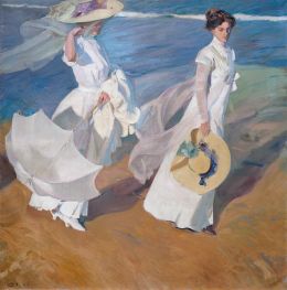 Sorolla y Bastida | Strolling along the Seashore, 1909 | Giclée Canvas Print