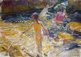 The Bath, 1905 by Sorolla y Bastida | Canvas Print