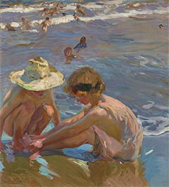 Sorolla y Bastida | The Wounded Foot, 1909 | Giclée Canvas Print