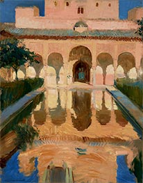 Saal der Botschafter, Alhambra, Granada, 1909 von Sorolla y Bastida | Leinwand Kunstdruck
