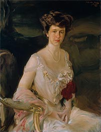 Mrs. Winthrop Aldrich, 1909 by Sorolla y Bastida | Canvas Print