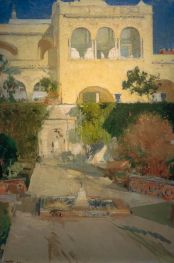 Sunny Afternoon in the Alcázar of Seville, 1910 | Joaquín Sorolla
