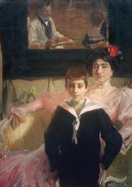 Lucrecia Arana and Her Son. The Benlliure Arana Family, 1906 | Joaquín Sorolla