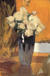 White Roses from My Home Garden, 1920 | Joaquín Sorolla