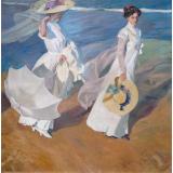 Strolling along the Seashore | Joaquín Sorolla