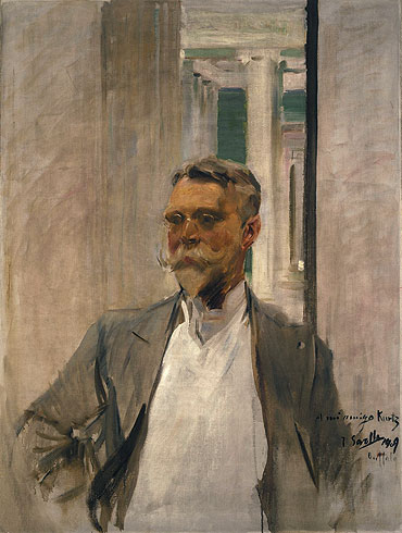 Portrait of Charles Kurtz, 1909 | Sorolla y Bastida | Giclée Canvas Print