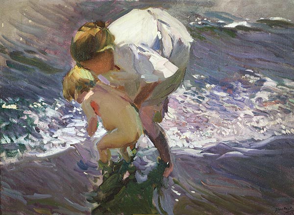 Bathing on the Beach, 1908 | Sorolla y Bastida