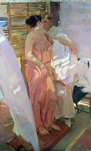 After the Bath (The Pink Robe), 1916 | Sorolla y Bastida | Giclée Canvas Print