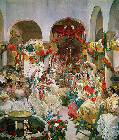 Seville. The Dance, 1915 | Sorolla y Bastida | Giclée Canvas Print