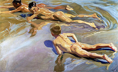 Children on the Beach, 1910 | Sorolla y Bastida | Giclée Canvas Print