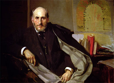 Portrait of Santiago Ramon y Cajal, 1906 | Sorolla y Bastida | Giclée Leinwand Kunstdruck