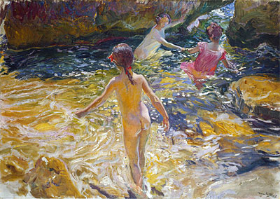 The Bath, 1905 | Sorolla y Bastida | Giclée Canvas Print