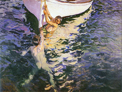 The White Boat, 1905 | Sorolla y Bastida | Giclée Canvas Print