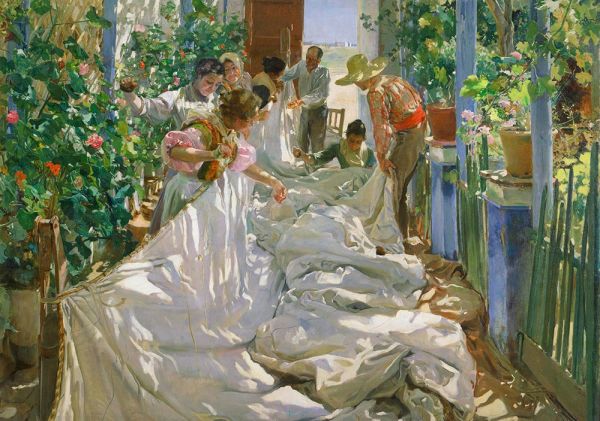Mending the Sail, 1896 | Sorolla y Bastida