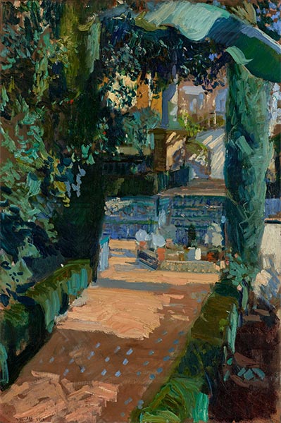 Court of the Dances, Alcázar, Sevilla, 1910 | Sorolla y Bastida