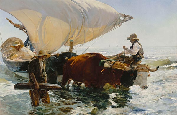 Die Rückkehr vom Fischen, c.1894 | Sorolla y Bastida | Giclée Leinwand Kunstdruck