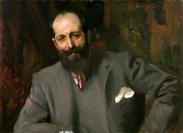 Portrait of Joaquin Decref y Ruiz, 1907 | Sorolla y Bastida | Giclée Canvas Print