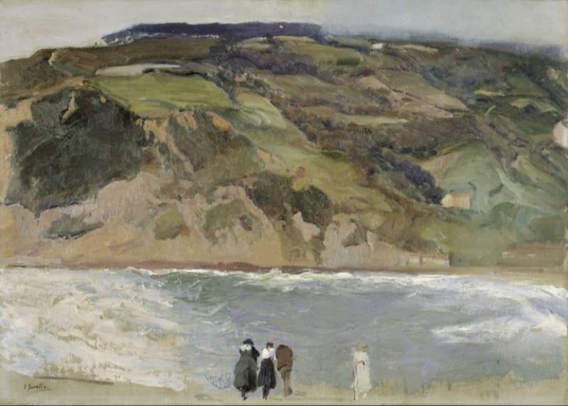 Wellenbrecher in San Sebastián, c.1917 | Joaquín Sorolla | Giclée Leinwand-Kunstdruck