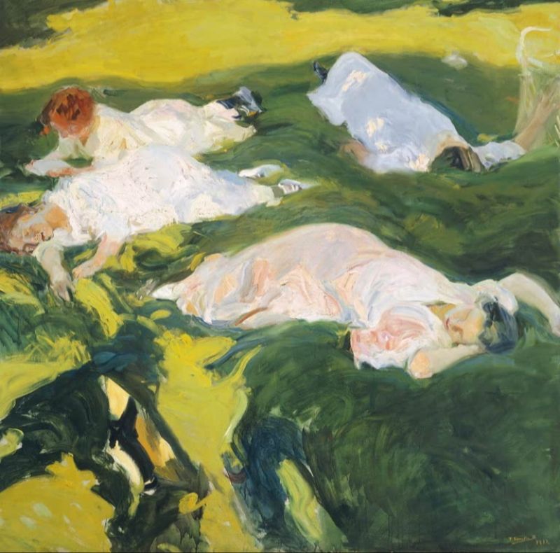 Die Siesta, 1911 | Joaquín Sorolla | Giclée Leinwand-Kunstdruck