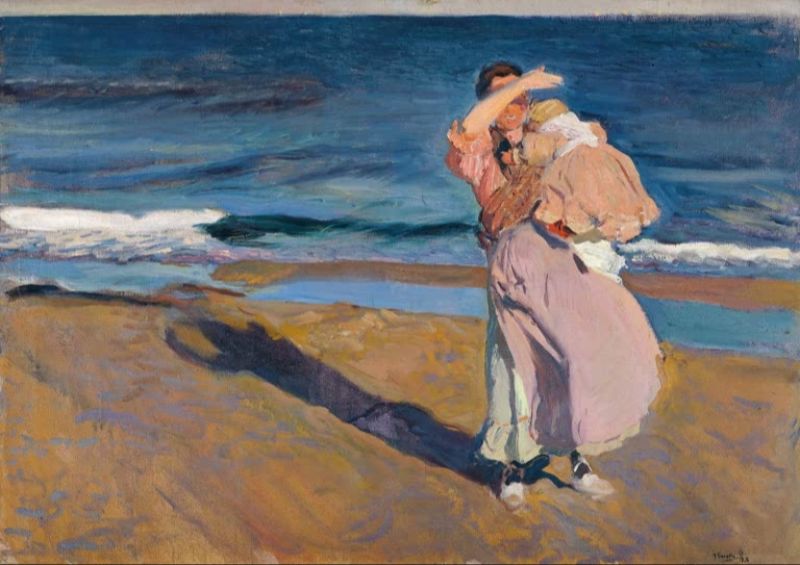 Fischerinnen mit ihrem Sohn, 1908 | Joaquín Sorolla | Giclée Leinwand-Kunstdruck