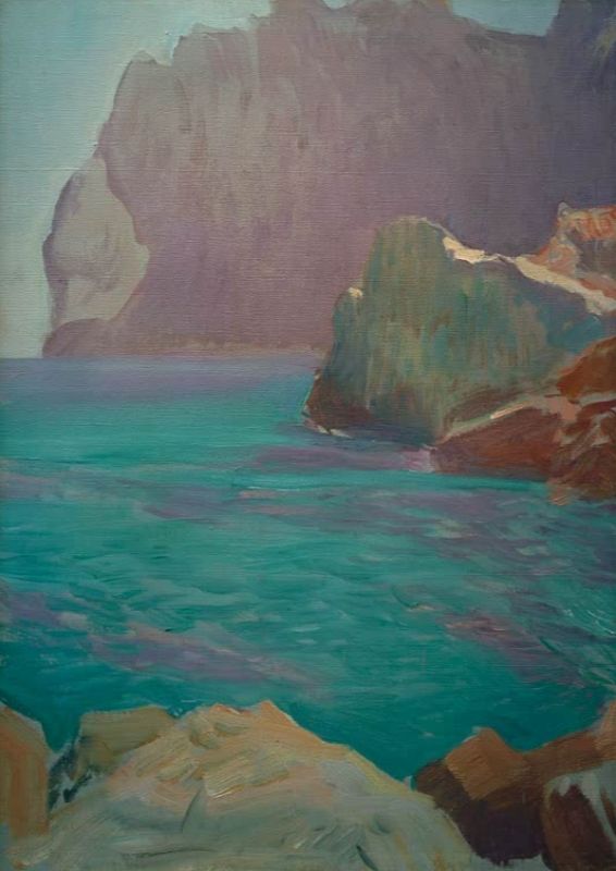 Bucht von San Vicente, Mallorca, 1919 | Joaquín Sorolla | Giclée Leinwand-Kunstdruck