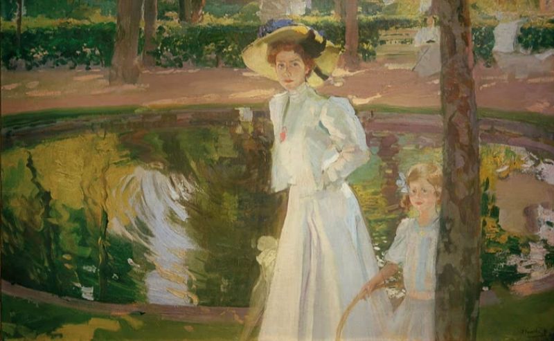 María in the Gardens of the Farm, 1907 | Joaquín Sorolla | Giclée Canvas Print