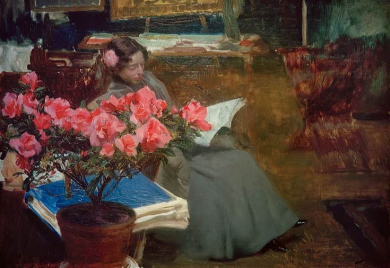 Clotilde in the Studio, 1900 | Joaquín Sorolla | Giclée Canvas Print