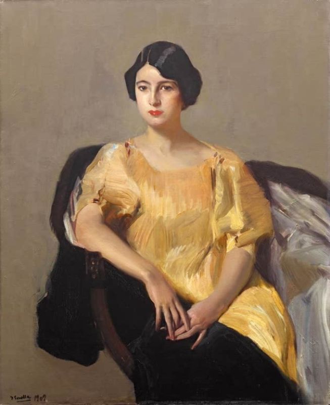 Elena in a Yellow Robe, 1909 | Joaquín Sorolla | Giclée Canvas Print