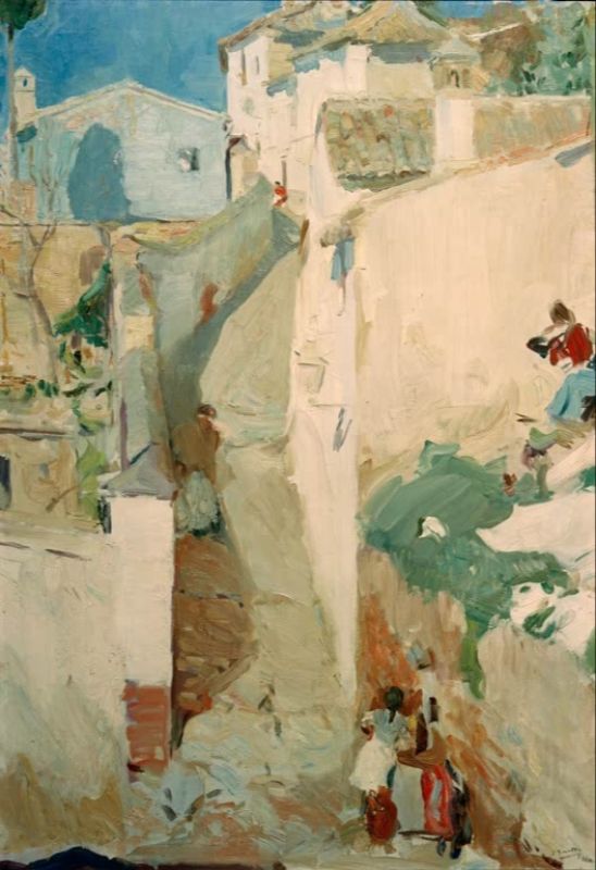 Alley in Granada, 1910s | Joaquín Sorolla | Giclée Canvas Print