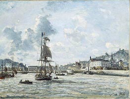 Entrance to the Port of Honfleur | Jongkind | Painting Reproduction