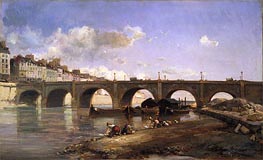 Le Pont de la Tournelle, Paris, 1859 von Jongkind | Leinwand Kunstdruck