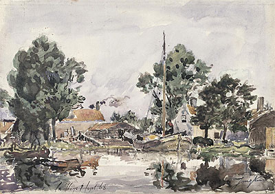 A Canal in The Hague, 1868 | Jongkind