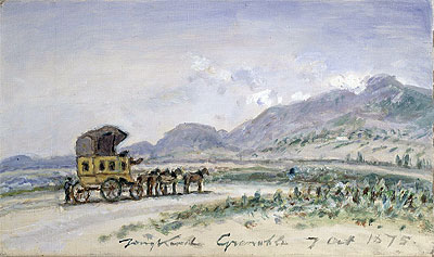 The Diligence from Grenoble to Sassenage, 1875 | Jongkind | Giclée Papier-Kunstdruck