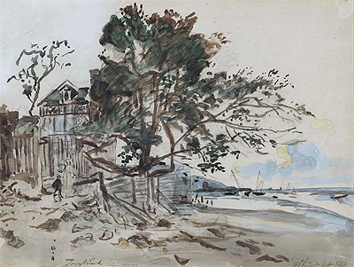 Landscape, St. Clair, 1864 | Jongkind | Giclée Papier-Kunstdruck