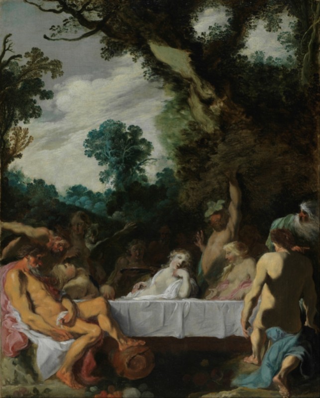 Bacchanalian Feast, c.1617 | Johann Liss | Giclée Canvas Print