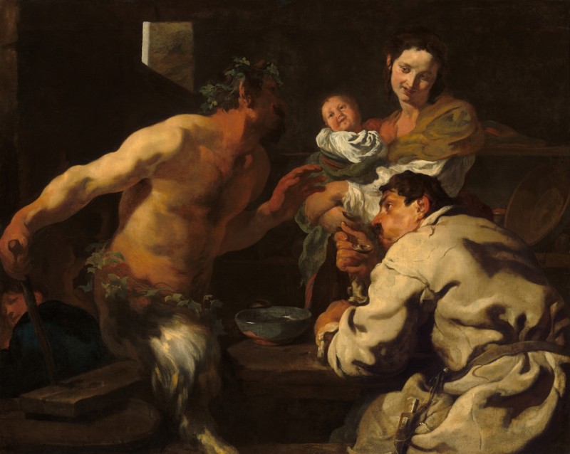 The Satyr and the Peasant, c.1623/26 | Johann Liss | Giclée Canvas Print