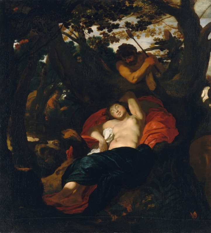 Nymph and Shepherd, 1625 | Johann Liss | Giclée Canvas Print