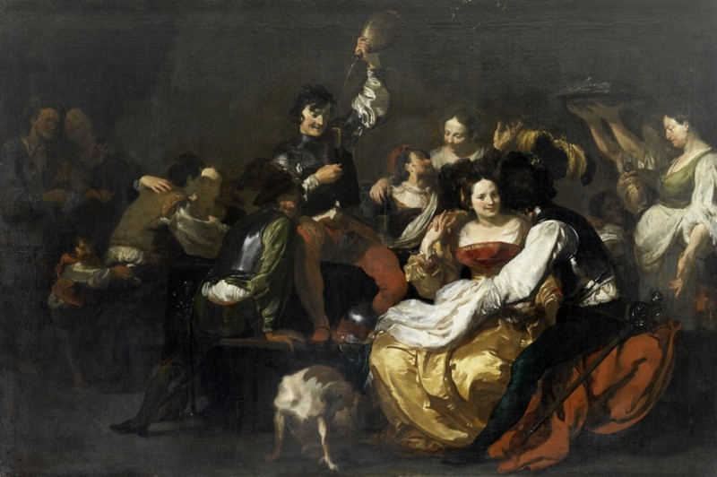 The Prodigal Son with the Prostitutes, c.1622/23 | Johann Liss | Giclée Canvas Print