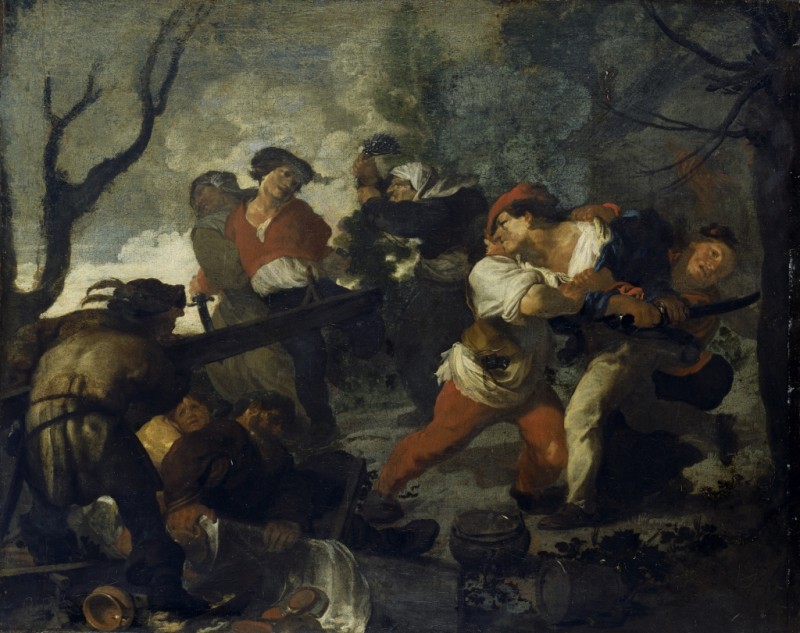 Peasant Brawl, c.1616/19 | Johann Liss | Giclée Canvas Print