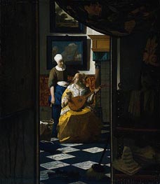The Love Letter | Vermeer | Gemälde Reproduktion