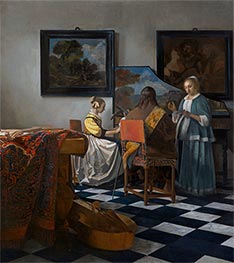 Vermeer | The Concert | Giclée Canvas Print