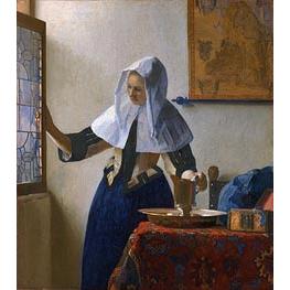 Young Woman with a Water Pitcher - Vermeer