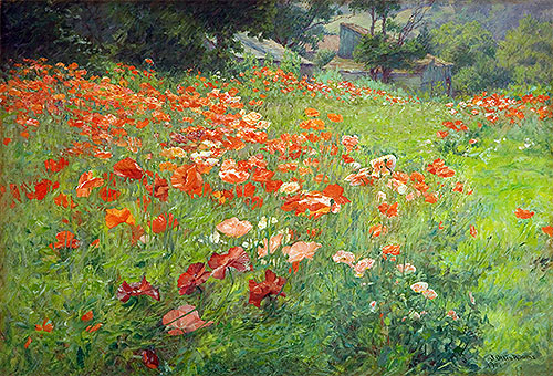 John Ottis Adams | In Poppyland (Poppy Field), 1901 | Giclée Canvas Print