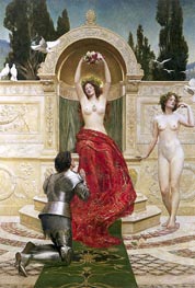 Im Venusberg (Tannhauser), 1901 von John Collier | Leinwand Kunstdruck