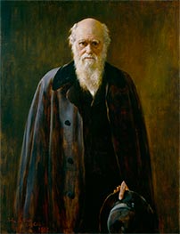 Charles Darwin, 1881 von John Collier | Leinwand Kunstdruck