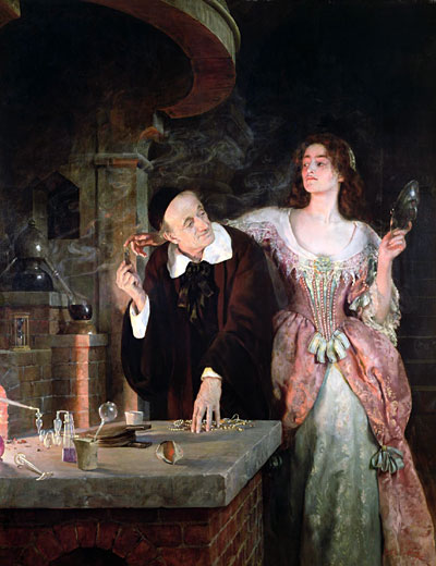 John Collier | Das Labor, 1895 | Giclée Leinwand Kunstdruck