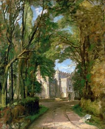 East Bergholt Church, undated by Constable | Canvas Print